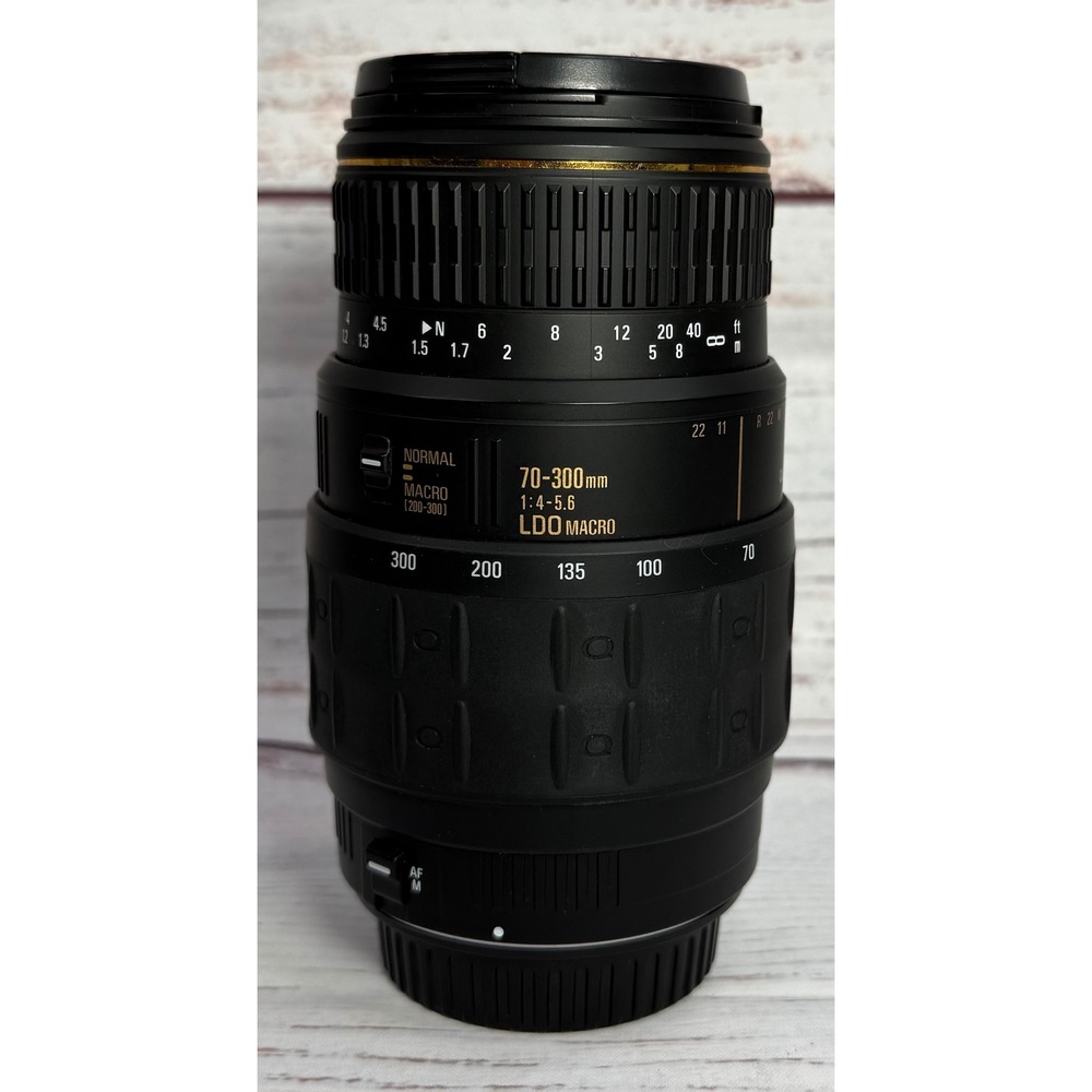 Quantaray 70-300mm f4-5.6 LDO Macro Lens for Canon AF Mount Made in Japan